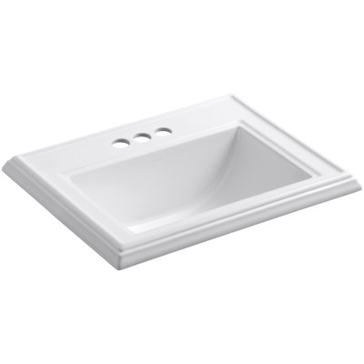 Kohler Memoirs Classic Drop-In Bathroom Sink with 4