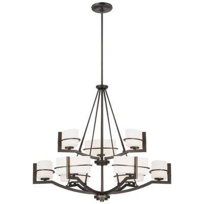 Fieldale Lodge 9 Light Chandelier by Minka Lavery