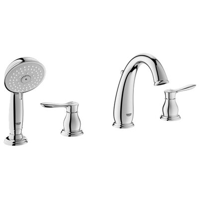 Brantford Two Handle Roman Tub Faucet & Handshower by Moen