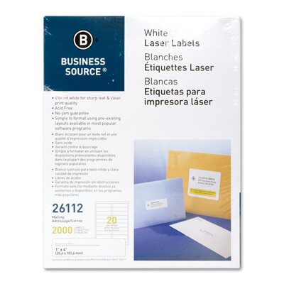 business source white laser labels 26113 1