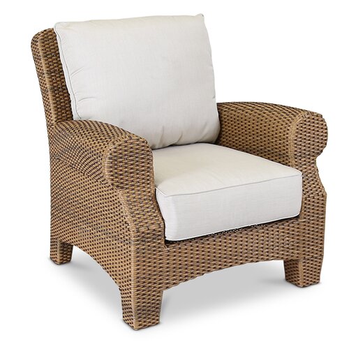 Solana Club Chair and Ottoman with Cushions by Sunset West