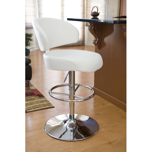 Regent Adjustable Height Swivel Bar Stool with Cushion by LumiSource