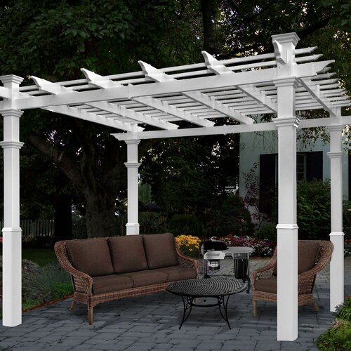 New England Arbors Luxor 10 Ft. W x 10 Ft. D Pergola