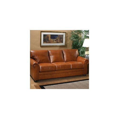 Georgia Full Leather Sleeper Sofa by Omnia Furniture