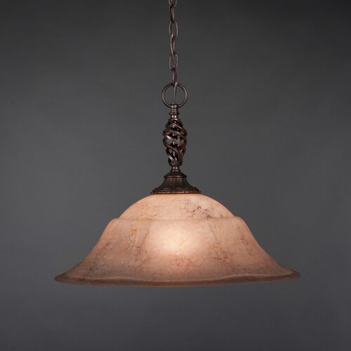 Elegante 1 Light Mini Pendant by Toltec Lighting