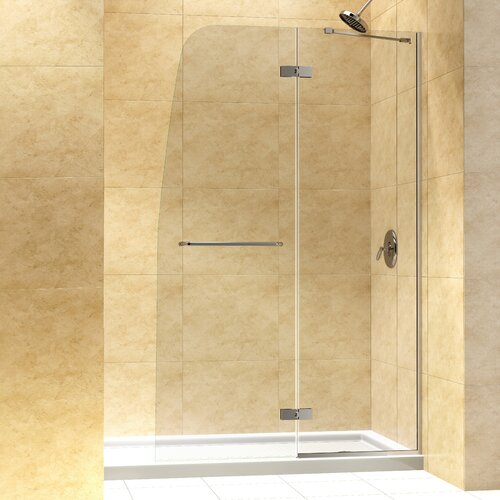 Dreamline Aqua 74.75 x 60 Pivot Frameless Hinged Shower Door with