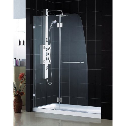 AquaLux 58 x 48 Pivot Frameless Hinged Tub Door by Dreamline