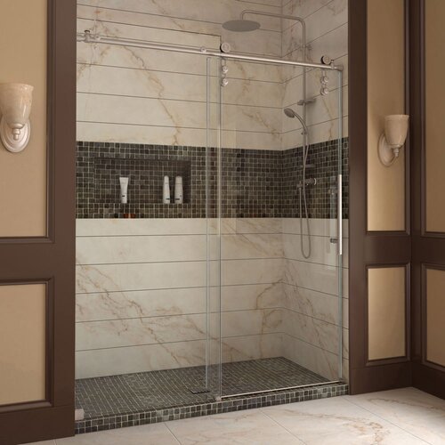 Dreamline Enigma Z 76 x 44 Sliding Fully Frameless Shower Door