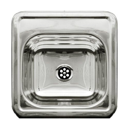 Entertainment 15 x 15 Prep Square Drop in Kitchen Sink by Whitehaus