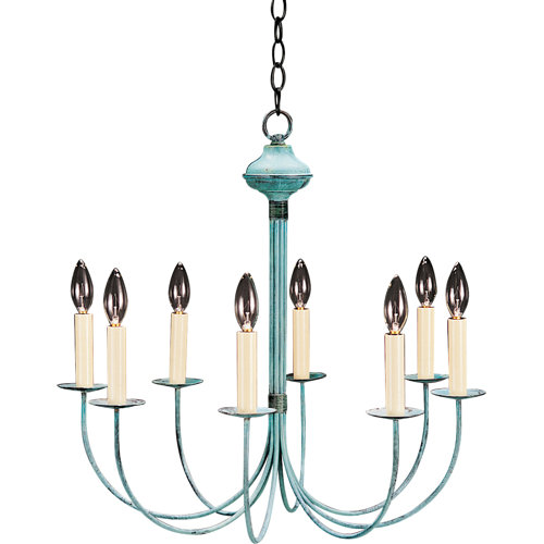 Northeast Lantern Chandelier 8 Light Candelabra Socket Hanging JArms