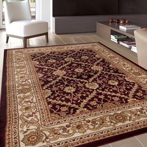 World Rug Gallery Alpine Burgundy Area Rug