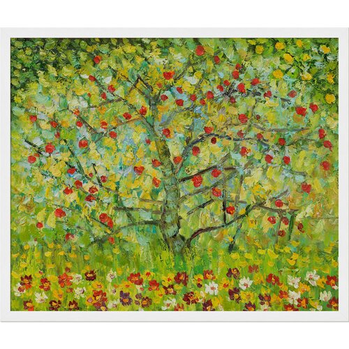 The Apple Tree by Klimt Framed Hand Painted Oil on Canvas by Tori Home