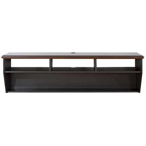 60" Hardwood Veneer Top Wall Mounted TV Component Shelf Wayfair