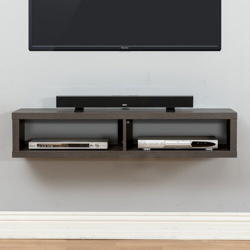 48" Shallow Wall Mounted TV Component Shelf by Martin Home Furnishings
