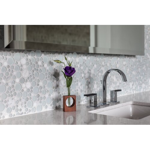 Emser Tile Lucente Random Sized Glass Mosaic Tile in Ambrato