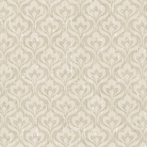 Brewster Home Fashions Onyx Toscana Peacock Ogee 33 x 20.5 Damask 3D