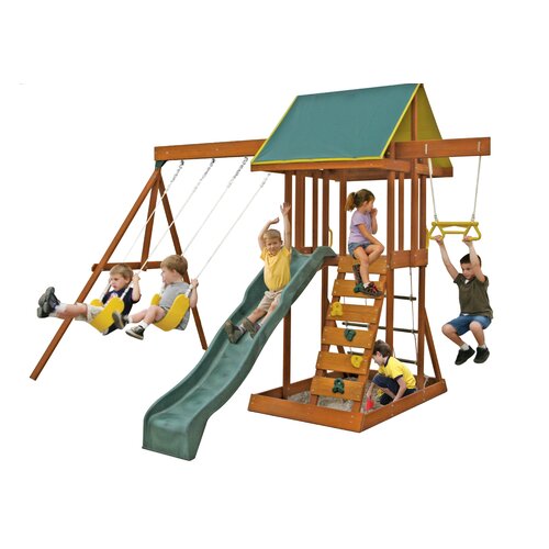 Meadowvale Wooden Swing Set by Big Backyard