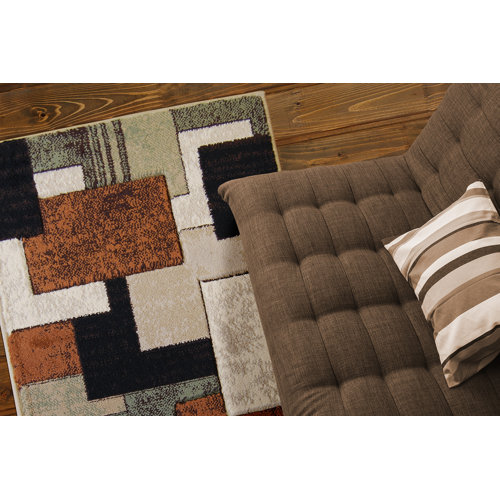 Home Dynamix Tribeca Earthtone Blocks Runner Area Rug & Reviews Wayfair