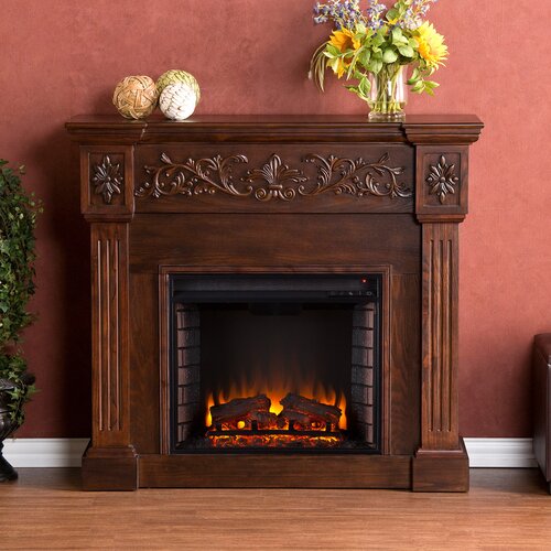 Oakley Electric Fireplace in Espresso by Wildon Home ®