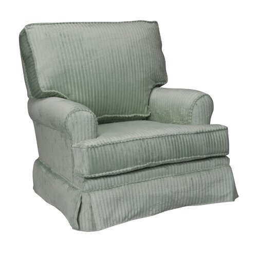 The Rockabye Glider Company Square Back Glider and Ottoman