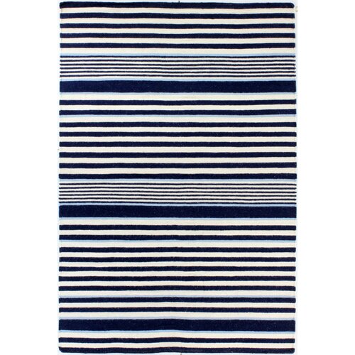 Bashian Rugs Rockport Ivory & Navy Area Rug