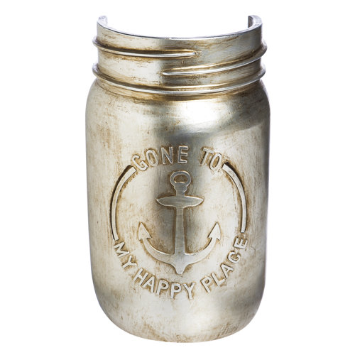 Metal Mason Jar Illumiated Wall Décor Wayfair