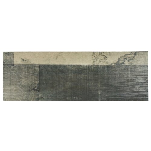 Lena 7.88 x 23.63 Ceramic Wood Tile in Gris by EliteTile