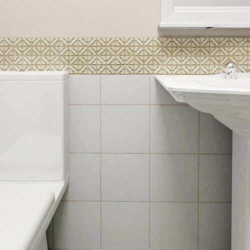 Jericho 12.5 x 12.5 Porcelain Mosaic Floor and Wall Tile in Beige by