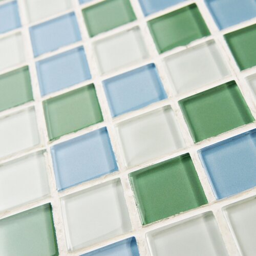 Continuum .875 X .875 Glass Mosaic Wall Tile in Fresh Square WFGDXSSQF