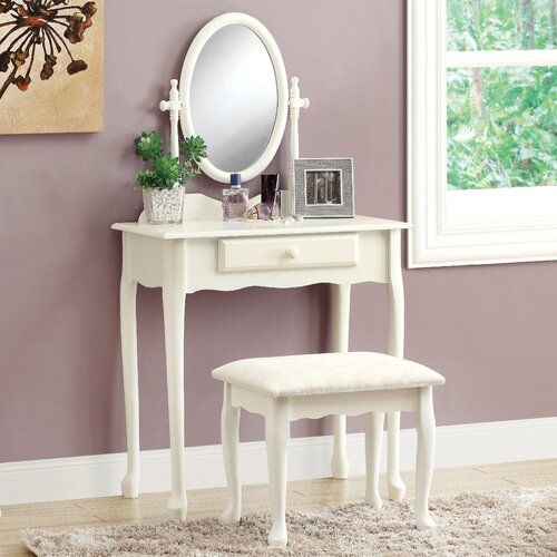 Monarch Specialties Inc. 2 Piece Traditional Vanity Set with Mirror