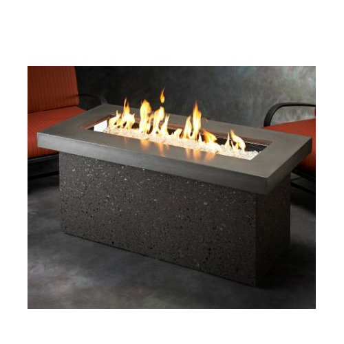 The Outdoor GreatRoom Company Key Largo Crystal Fire Pit with Base