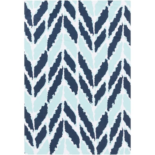 Arrow Aqua Outdoor Rug by DwellStudio