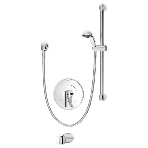 Symmons Dia Pressure Balance Tub/Hand Shower System with Lever Handle