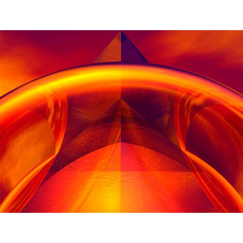 Menaul Fine Art Orange Reflections by Scott J. Menaul Graphic Art on