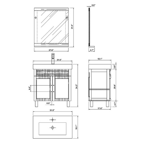 Chapman 32 Single Bathroom Vanity Set by Bellaterra Home