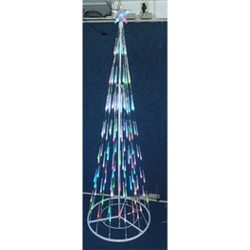 LB International 6&#39; Christmas Tree with 96 LED Multi-Colored Bubble Cone Lights & Reviews | Wayfair