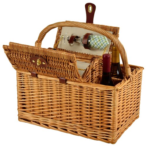 Vineyard 2 Person Picnic Basket by Picnic At Ascot