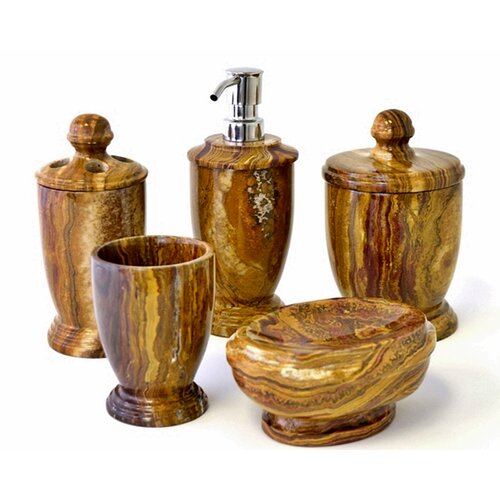 Series 300 5 Piece Bathroom Accessory Set by Nature Home Decor