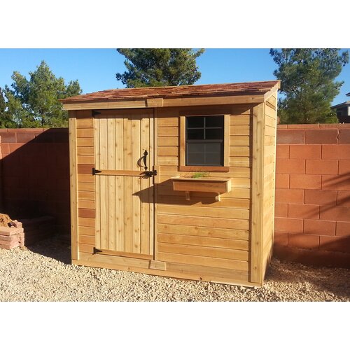 Outdoor Living Today SpaceSaver 8 Ft. W x 4 Ft. D Wood Lean-To Shed 