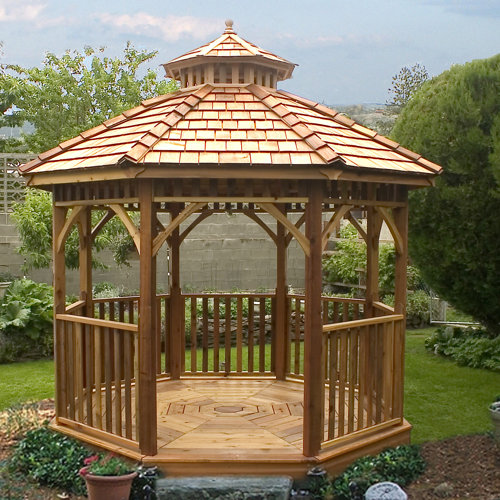 Outdoor Living Today Bayside 12 Ft. W x 13 Ft. D Cedar Gazebo & Reviews