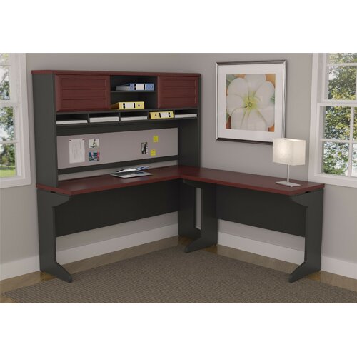 Altra Pursuit L Shape Desk Shell with Hutch