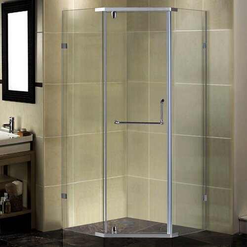 37 x 37 x 75 Semi Frameless Neo Angle Shower Enclosure by Aston