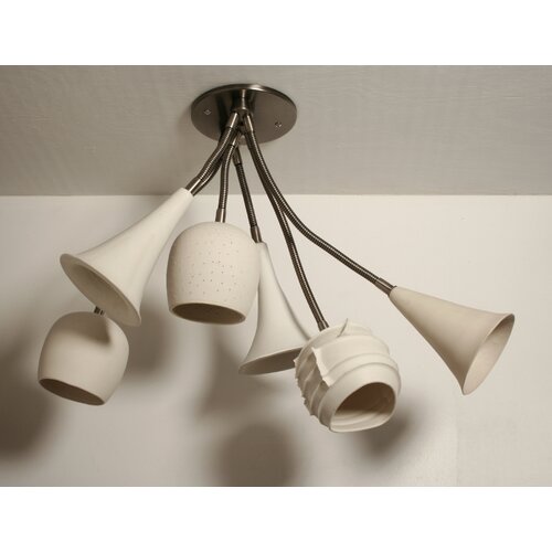 Claylight Bouquet Semi Flush Mount by Lightexture