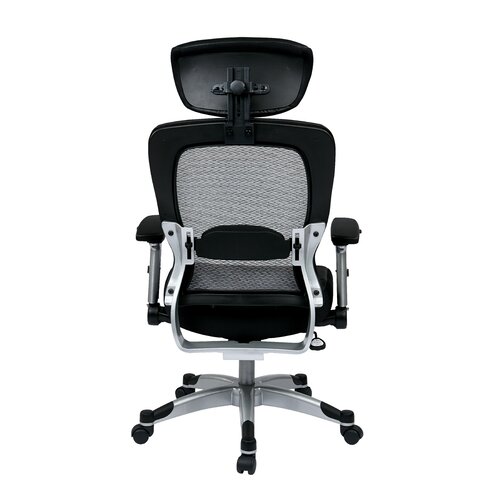 Office Star Space 22.5 Eco Leather Seat Chair with Headrest