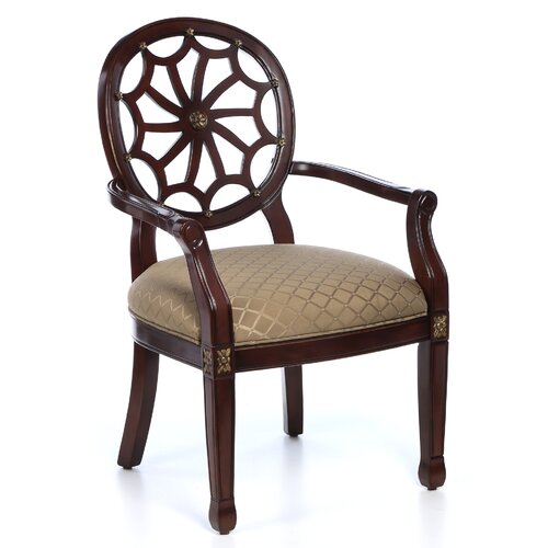 Powell Classic Seating Spider Web Fabric Arm Chair