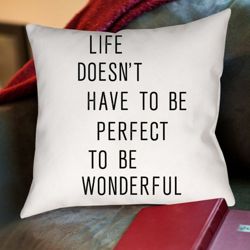 Americanflat Like Doesnt Have to be Perfect to be Wonderful Throw