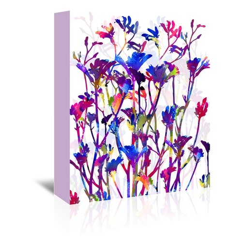 Americanflat Urban Road Kangaroo Paw Painting Print on Gallery Wrapped