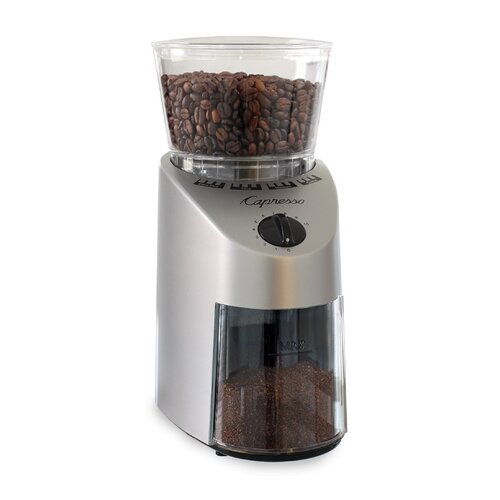 Capresso Infinity Silver Grade Electric Burr Coffee Grinder