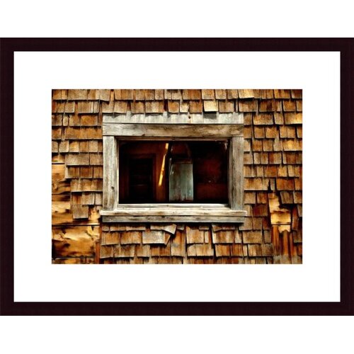 Shingle Siding and Window by John K. Nakata Framed Photographic Print