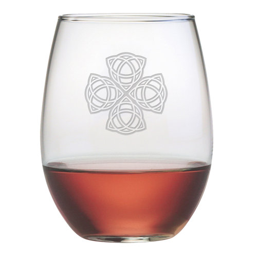 Susquehanna Glass Celtic Knot 21 Oz. Stemless Wine Glass & Reviews